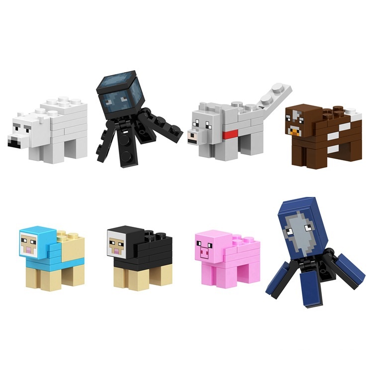 Mô Hình Lắp Ráp Minecra, My World, Trò Chơi Xếp Hình Minecra, Thế Giới Ô Vuông