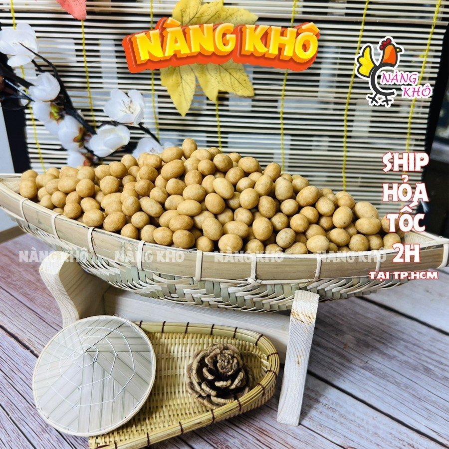 1Kg Đậu Phộng Da Cá Cốt Dừa (Giòn ngon – Bổ dưỡng) | Đồ ăn vặt Nàng Khô