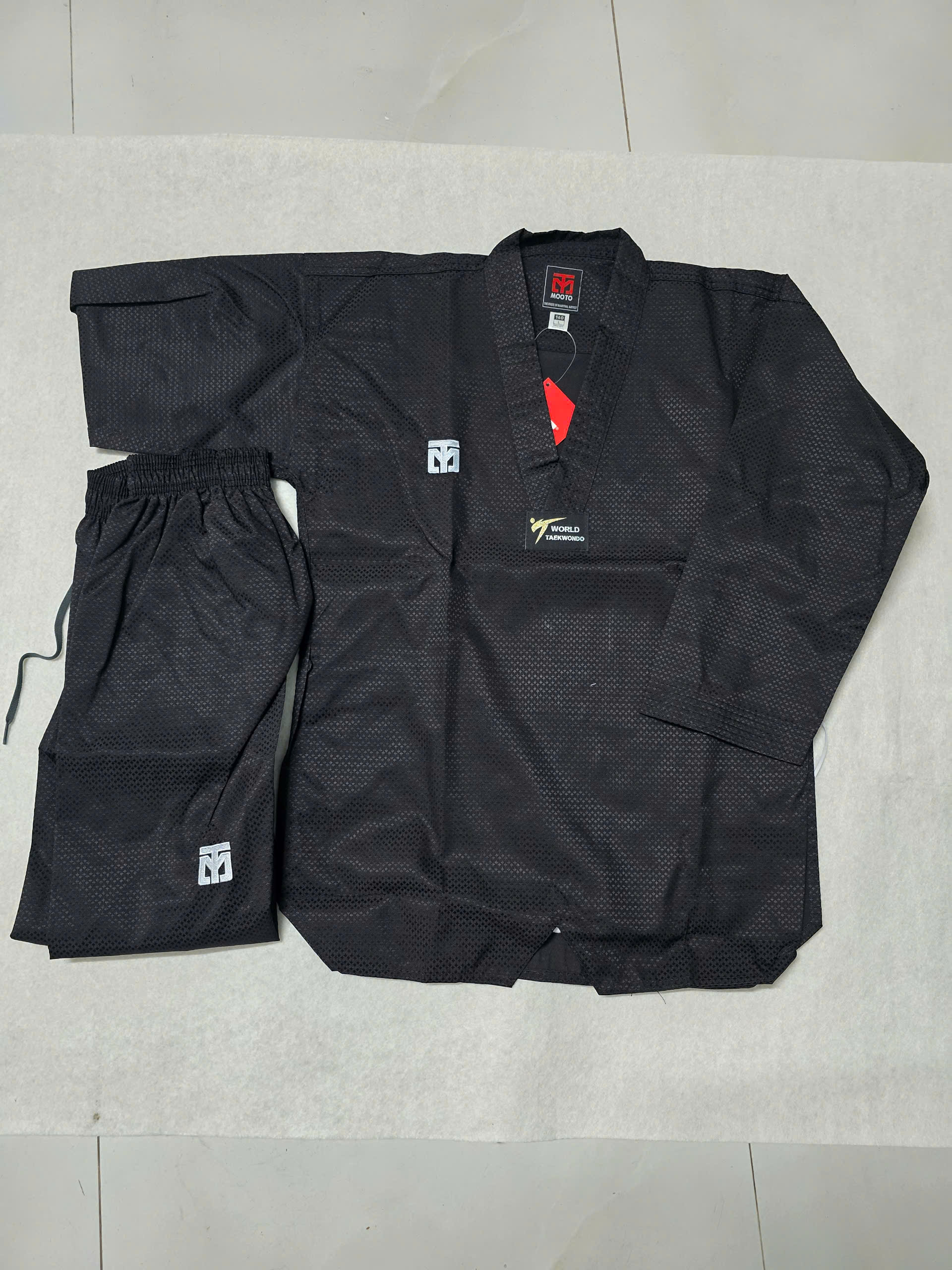 Võ phục Taekwondo Mooto full Black