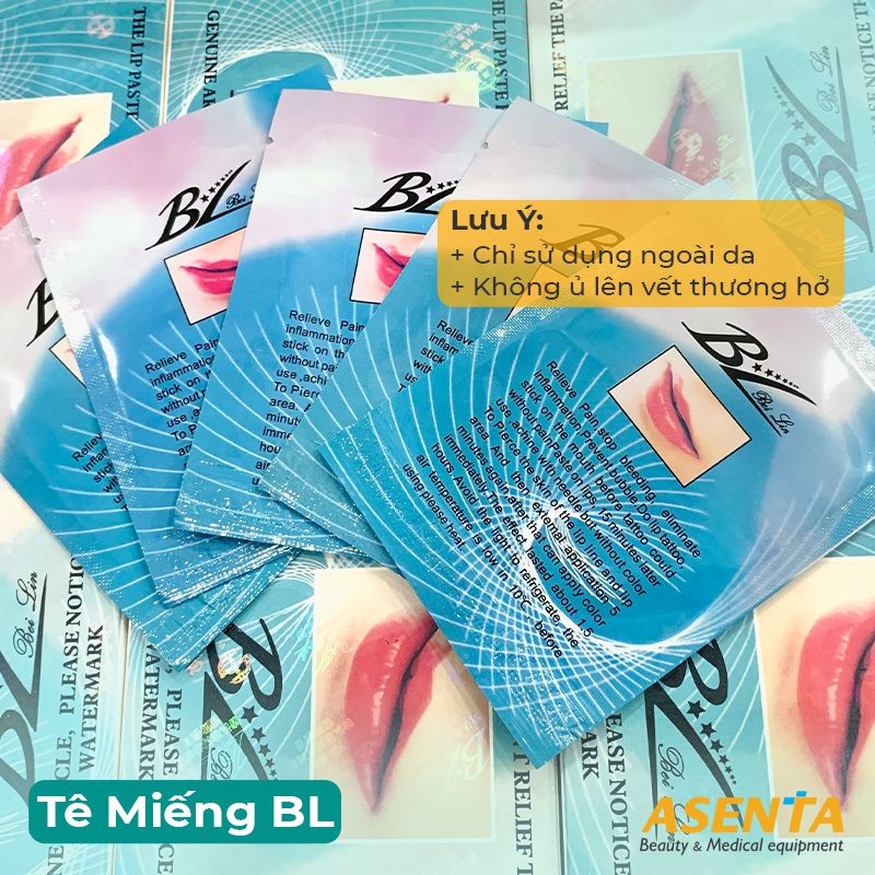 [HCM]Miếng tê dán môi BL (BeiLin) chuyên dùng cho phun xăm môi