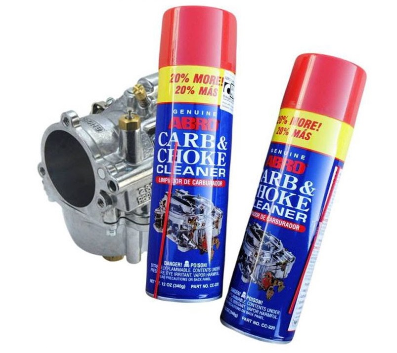Chai xịt súc bình xăng con Abro Carb & Choke Cleaner 400ml