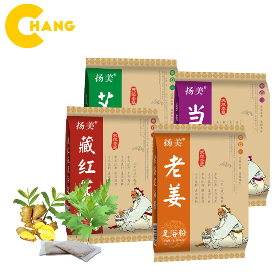 Túi 100 gói thảo dược ngâm chân thảo mộc tự nhiên, bột ngâm chân thảo dược thải độc bàn chân