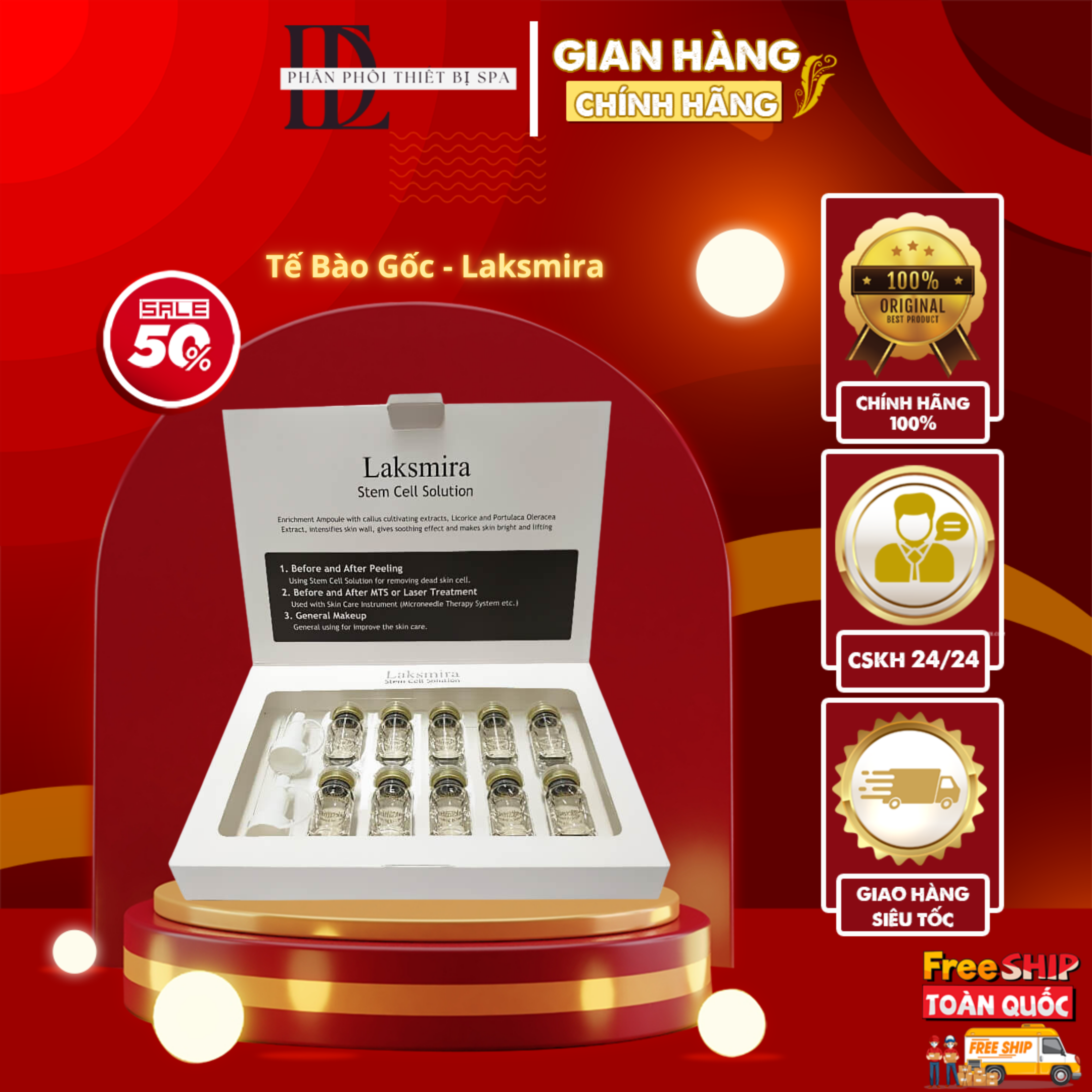 Tế bào gốc Laksmira Stem Cell Solution Hàn Quốc