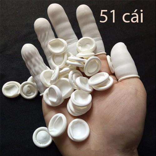Bộ 50 Bao Ngón tay Cao Su