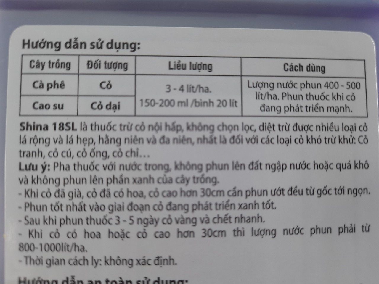 (Shop Ha79) Thuốc trừ cỏ Cháy lưu dẫn Hàm lượng 200 Hiệu Đại bàng phung lữa.