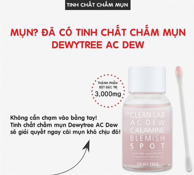 Chấm mụn DEWYTREE THE CLEAN LAB AC DEW CALAMINE SPOT