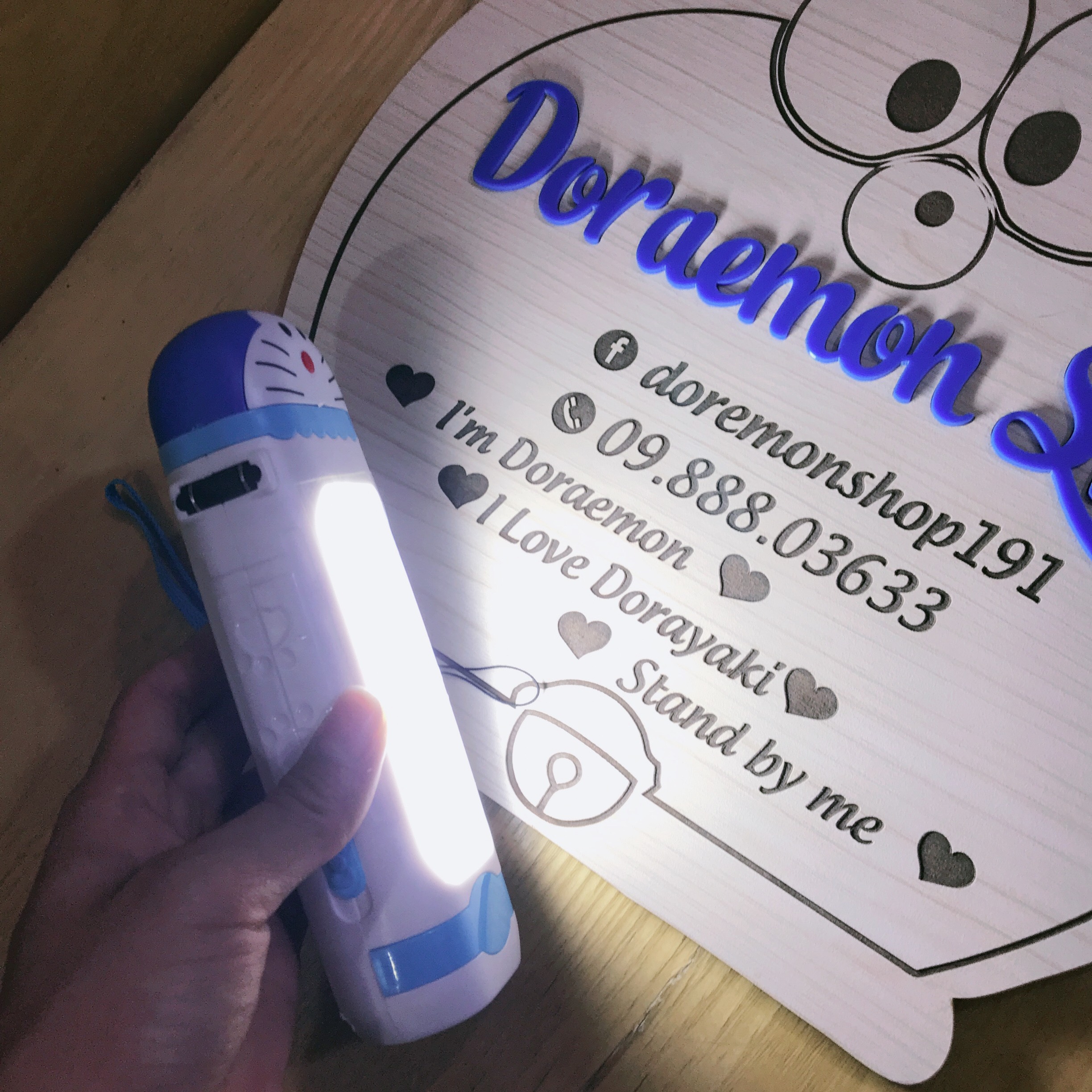 Đèn Pin Sạc Điện Doremon Doraemon Đèn Led