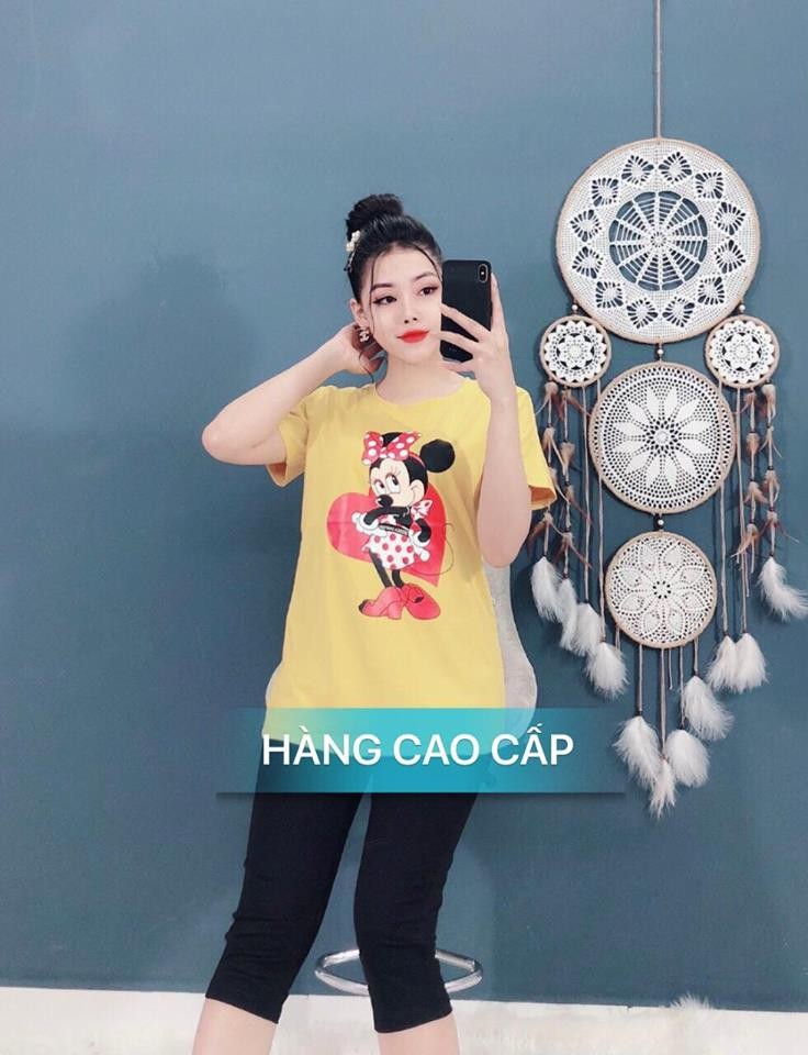 Sét bộ thời trang cao cấp in hoạt hình siêu xinh
