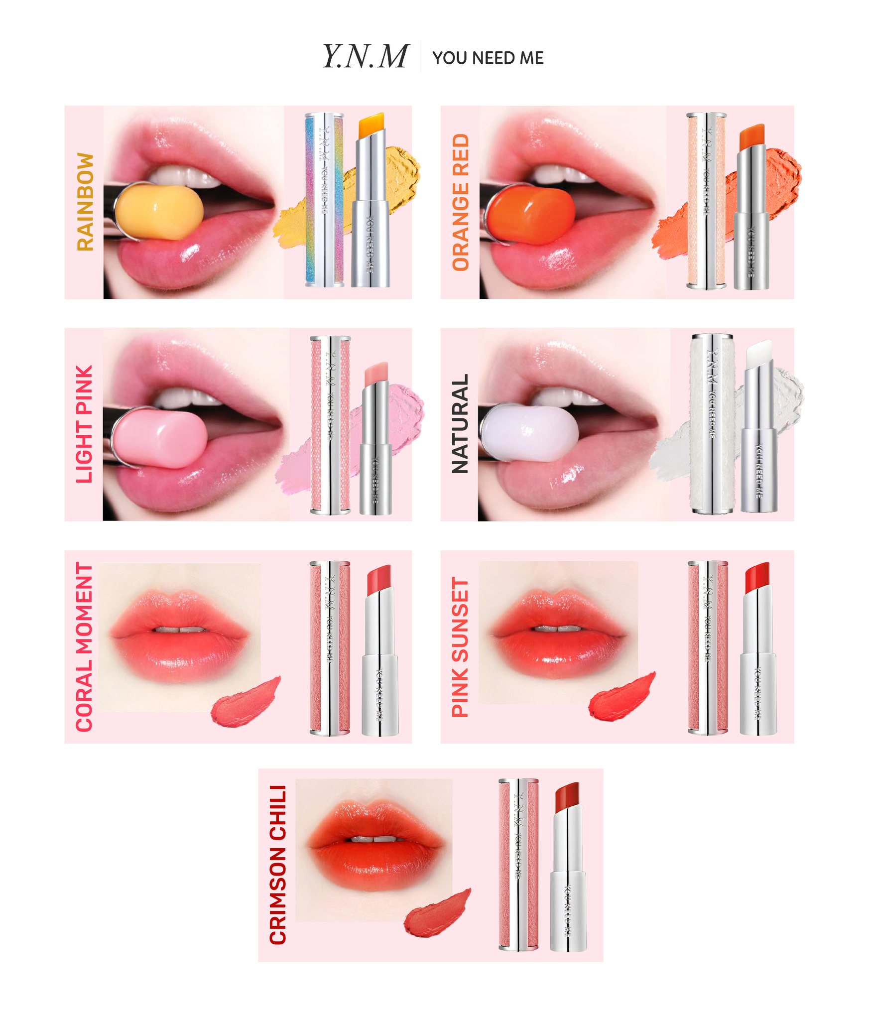 [HCM]Son Dưỡng Đổi Màu YNM Rainbow Honey Lip Balm