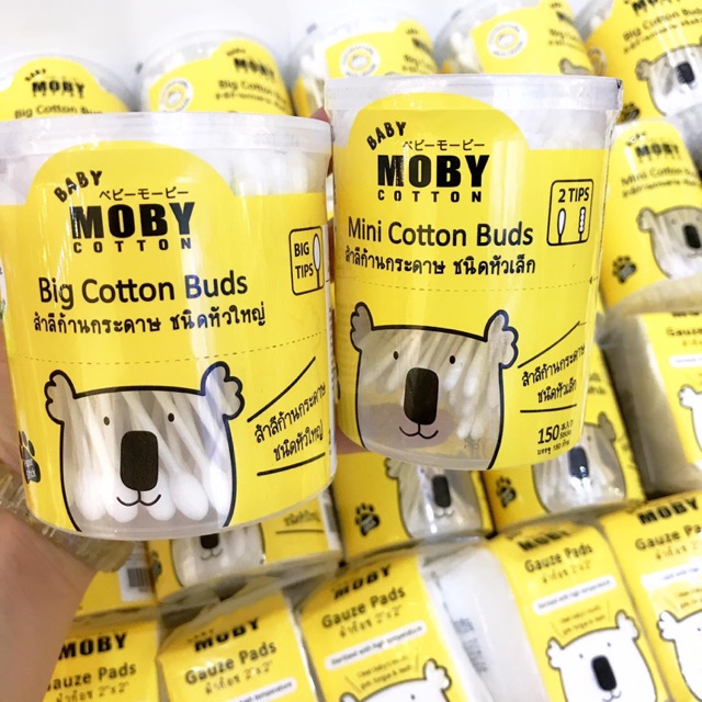 Bông tăm cho bé Moby cỡ nhỏ 150c