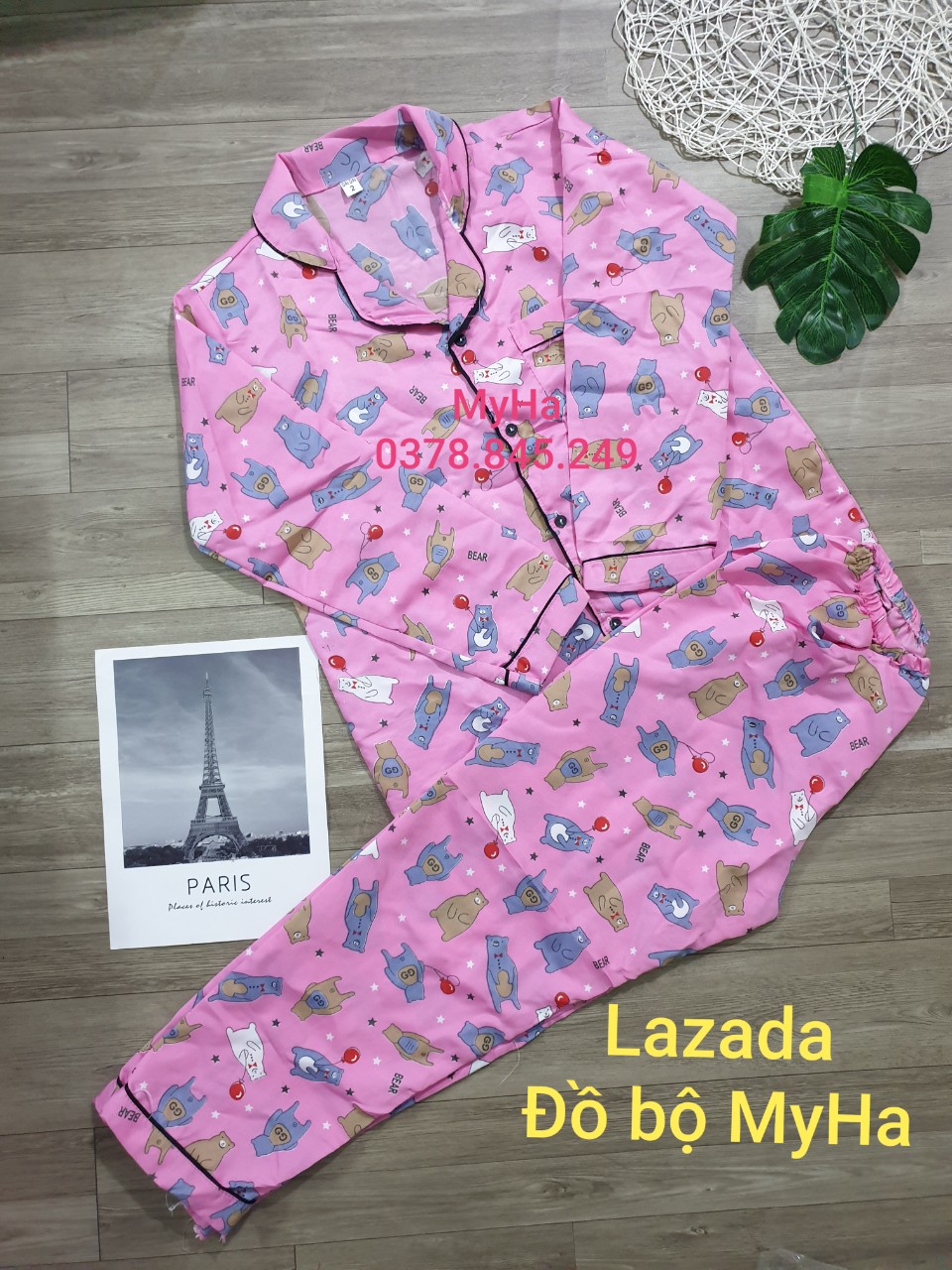 [HCM]Đồ Bộ Kate Thái Tay Dài Quần Dài ( mã 02 )