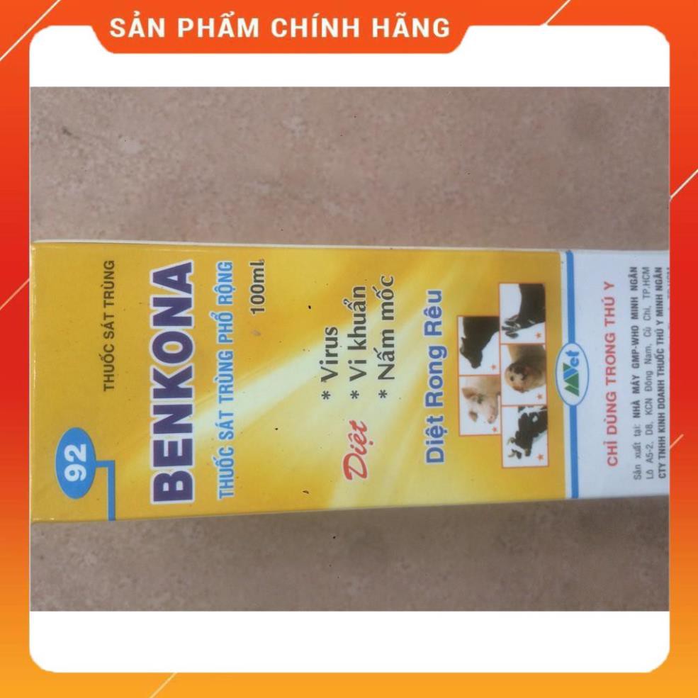 Benkona- sát khuẩn, khử trùng chai 100ml