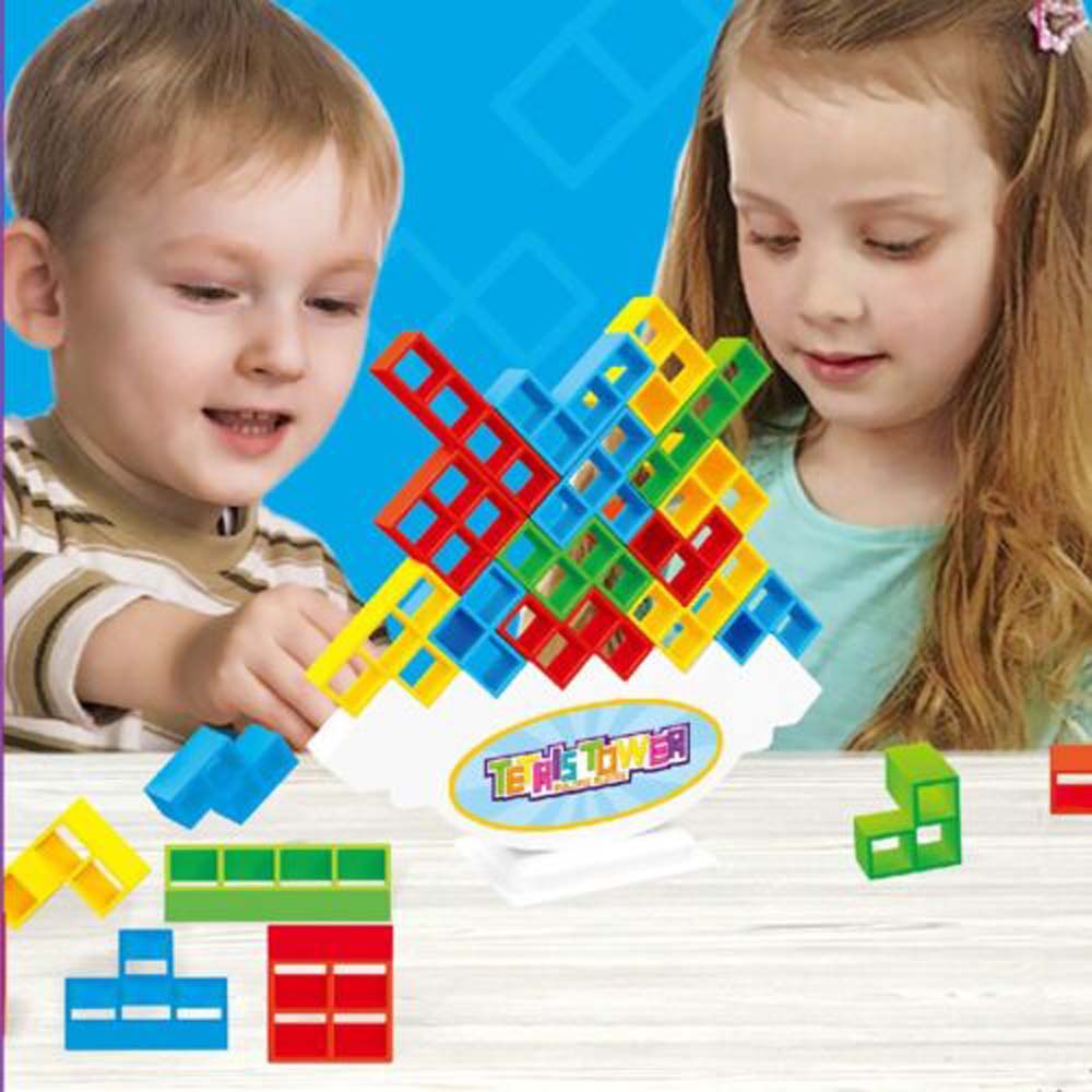 [On Sale] HOT Tetra Tower Game Stacking Blocks Balance Puzzle Assembly Bricks gift