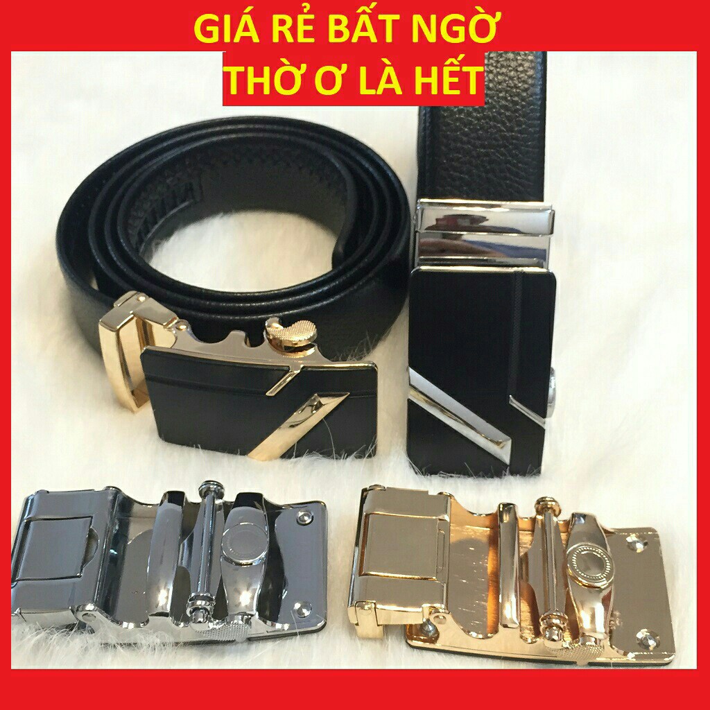 Thắt lưng nam dây da cao cấp, khóa tự động chống gỉ