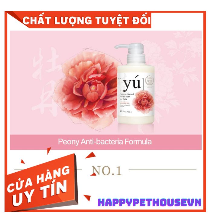 Sữa tắm cao cấp cho thú cưng chó mèo Yu 400ml