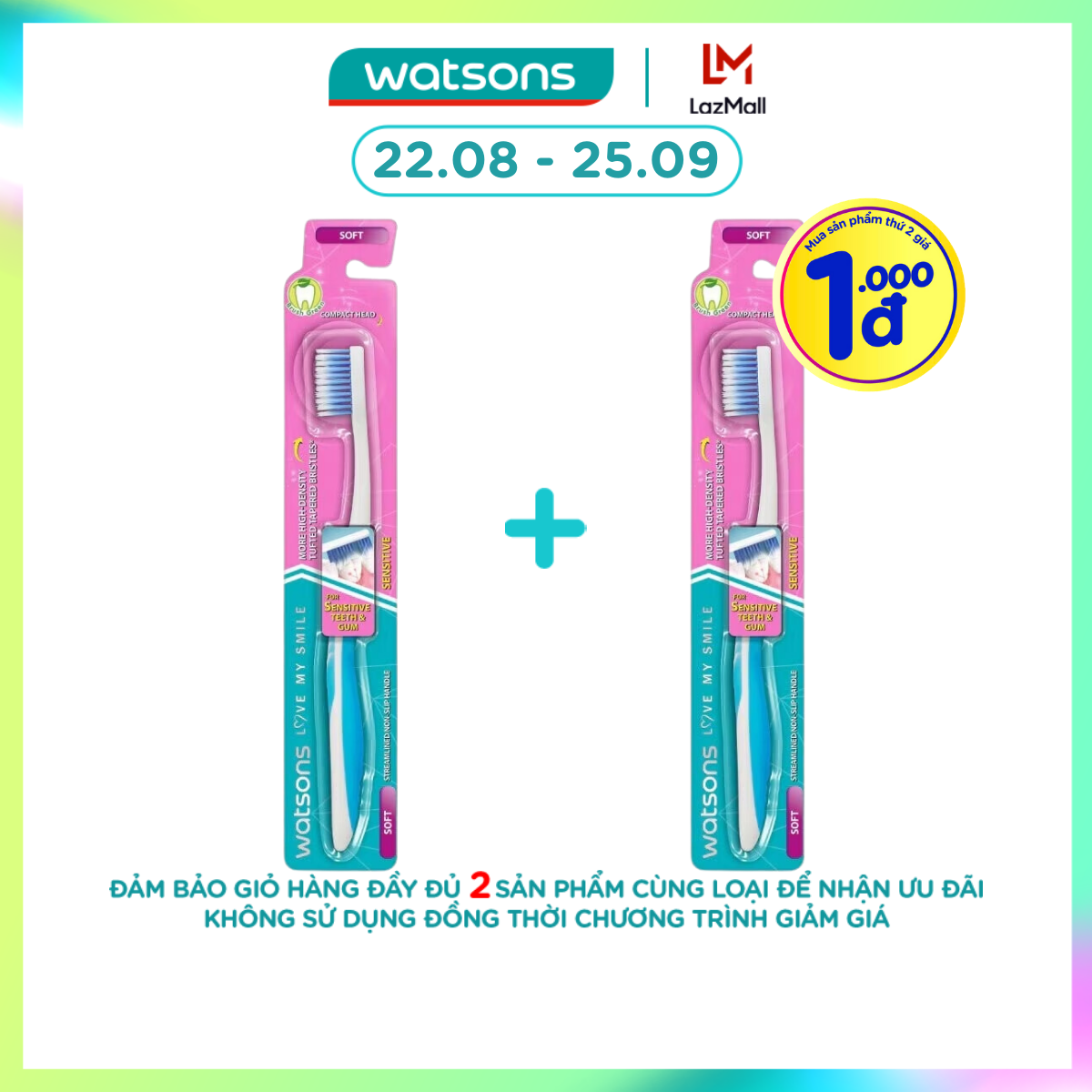 Bàn Chải Đánh Răng Watsons Sensitive Toothbrush 1 cây
