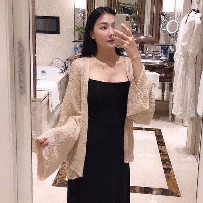 Áo khoác len tăm mỏng nhẹ cực sang