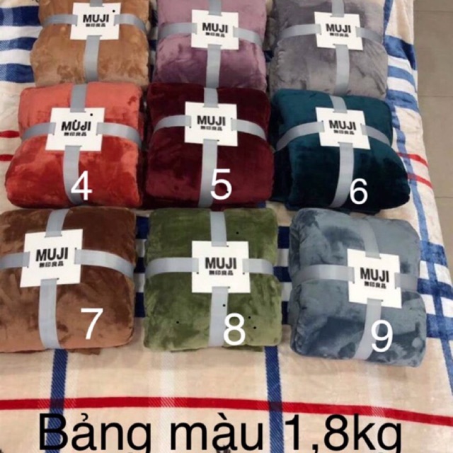 Chăn Muji Cao Cấp Nhập Khẩu New- Chăn Muji (Note chọn mẫu)