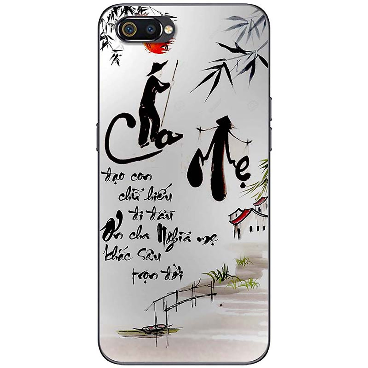 [HCM]Ốp lưng dành cho Realme C2 mẫu Thư pháp cha mẹ