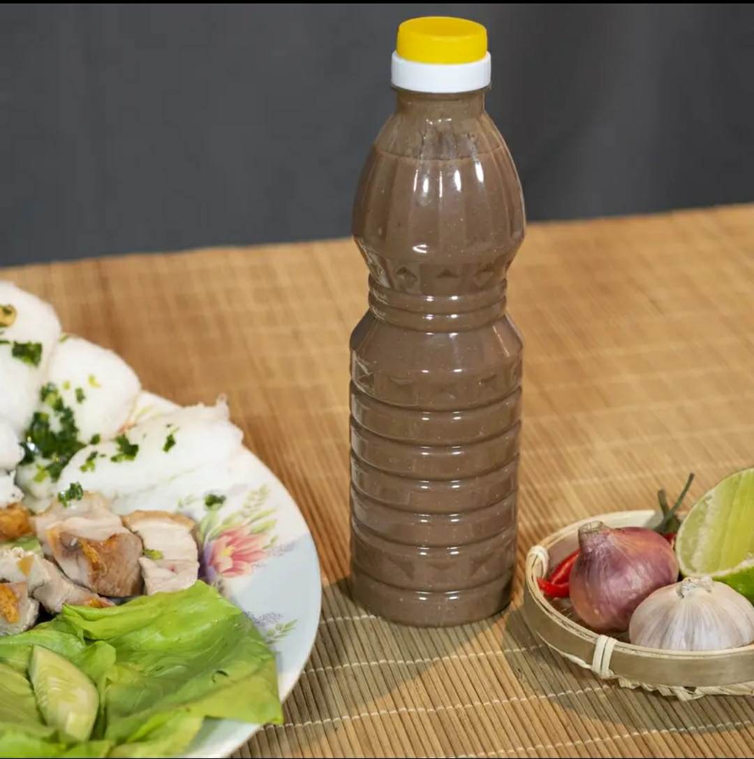 Mắm nêm ngon nguyên chất cá cơm xay Bình Định ( 1Chai x 460ml)