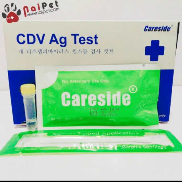 Que test Parvo, Care trên chó - Test Parvo