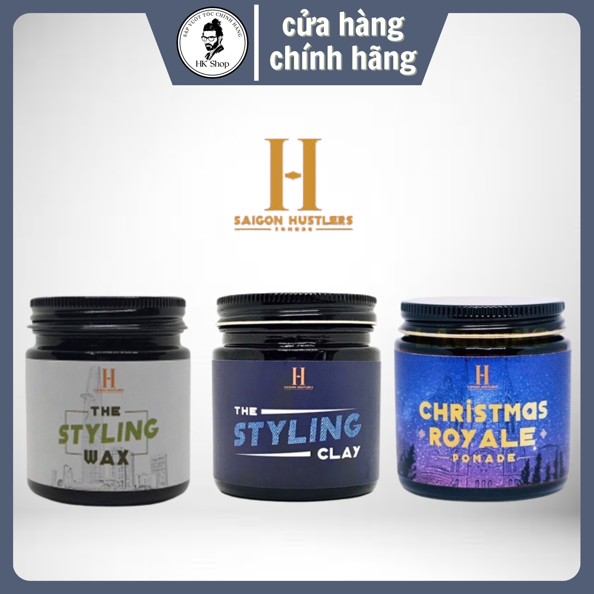 Sáp vuốt tóc nam Saigon Hustlers Styling Clay