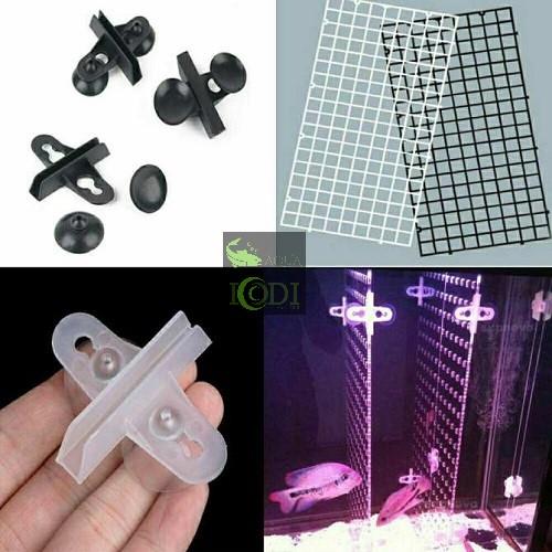 Mút kính giữ tấm ngăn bể (1 cái - màu trắng)
