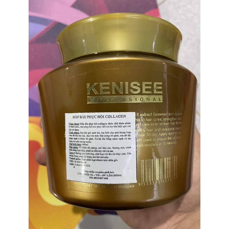 Hấp dầu Collagen Phục hồi tóc KENISEE 500ML(CHÍNH HÃNG)