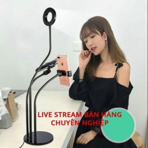 [HCM]Bộ Giá Đở Phát livestream đa năng 3 trong 1 - Gồm 3 chế độ đèn siêu sáng - Hỗ trợ bán hàng - Đoc sách - Chơi Game BH 3 Tháng
