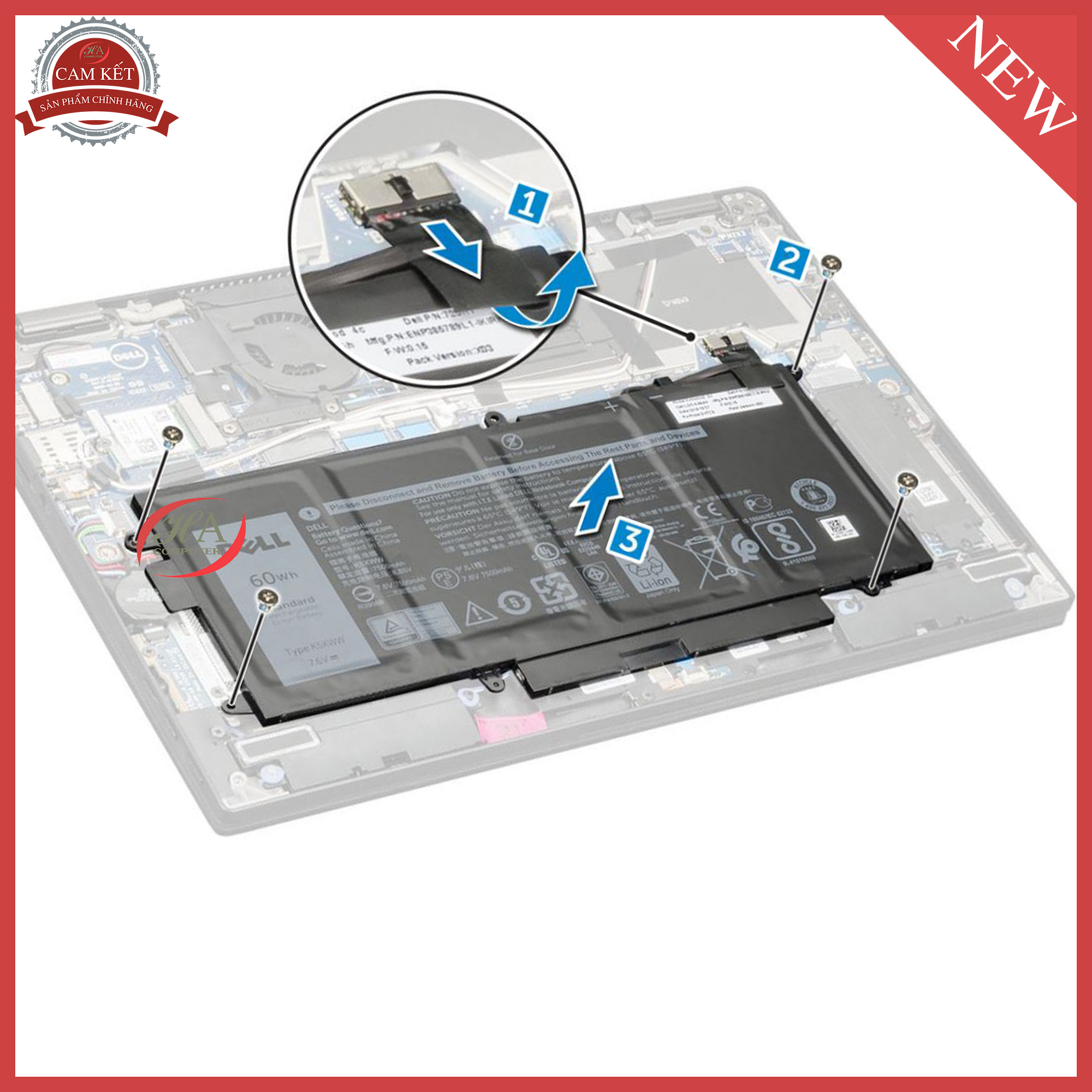 Pin dell Latitude 7389