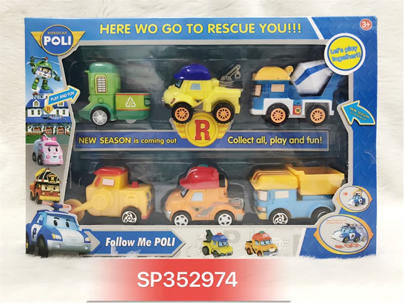 [HCM]Hộp xe ROBOcar poli trớn 6C  P4-1