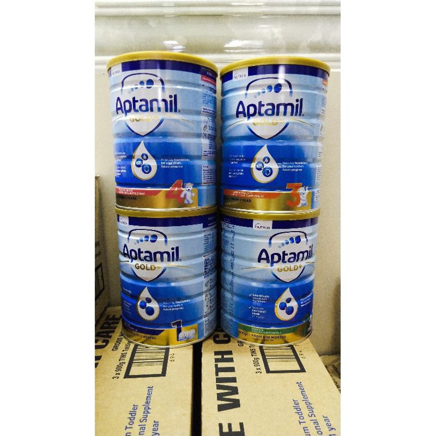 Sữa Aptamil Gold 1 2 3 4 cho các gia đoạn phát triển của trẻ