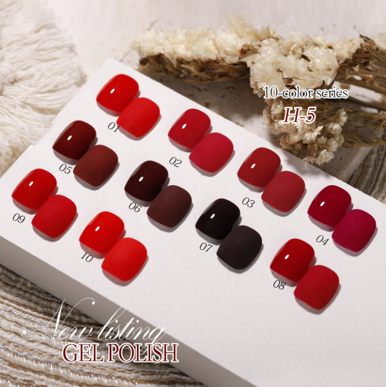 Sơn Móng - Sơn Gel - Angels - H5 - Màu Đỏ Mận
