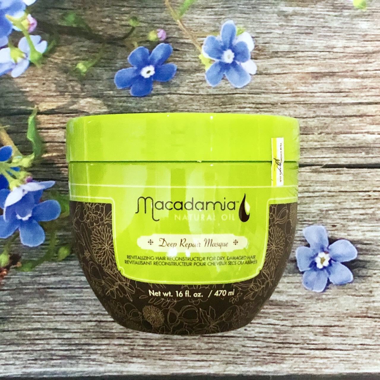 [HCM]Kem hấp tóc Macadamia Deep Repair Masque 470ml