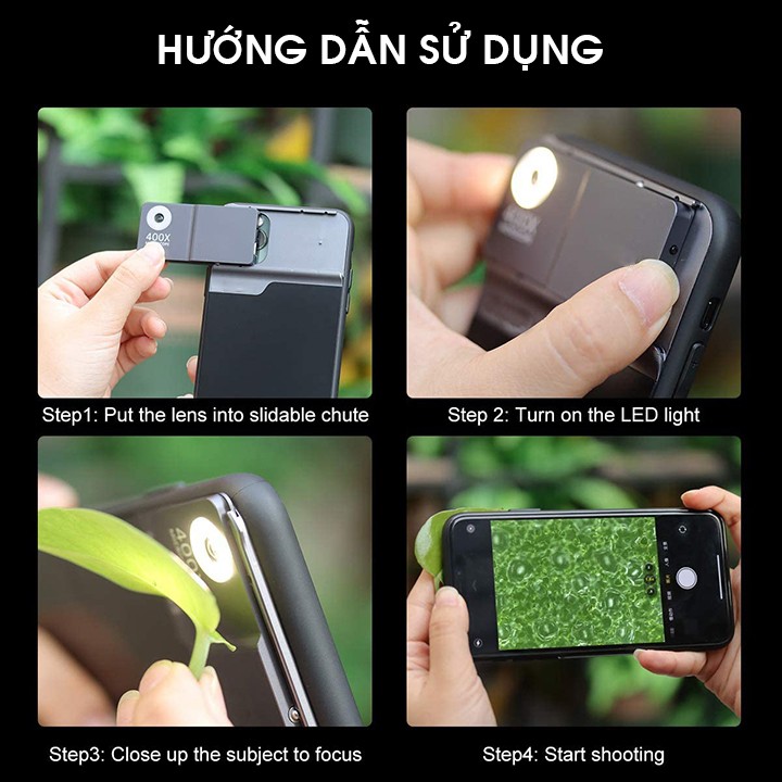 ỐNG KÍNH SUPER MACRO 400X CHO IPHONE 11 PRO MAX / 11 PRO / 11