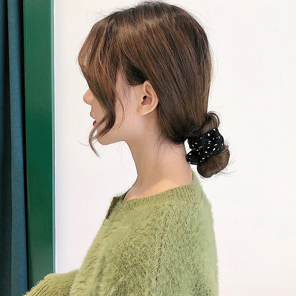 Cột tóc vải Scrunchies Hạt Mè dễ thương CT66