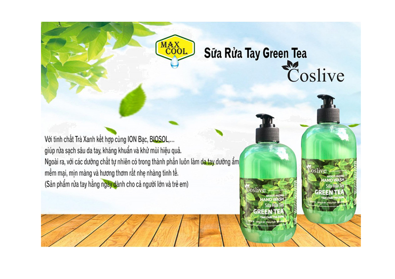 SỮA RỬA TAY TINH CHẤT TRÀ XANH - 500ml