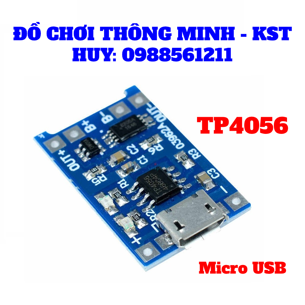Mạch sạc pin Lithium-ion TP4056 1A