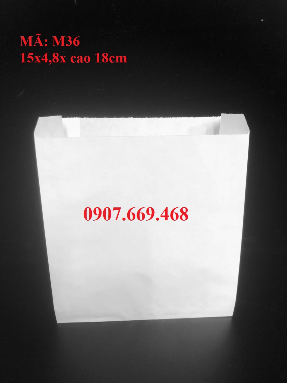 Túi giấy đựng hambuger 500 cái