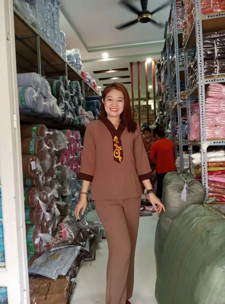 Đồ lam đi chùa - mẫu cà vạt ( vãi đũi )