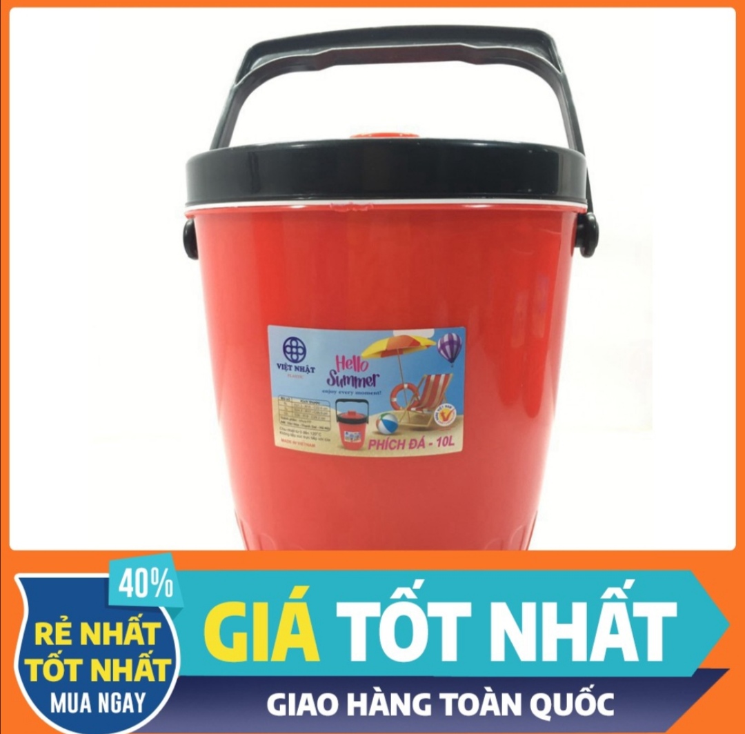 Phích đá, thùng đá giữ nhiệt tròn Việt Nhật. Dung tích từ 3 Lít - 15 Lít. Giữ nhiệt 3 lớp lên đến 12 giờ. (QM-351)