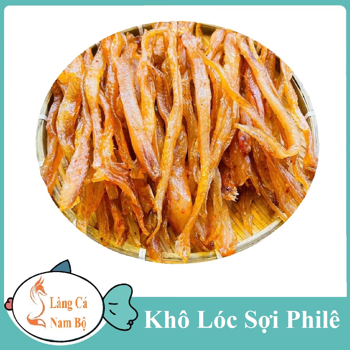 Khô Cá Lóc Phi Lê (Cá Lóc Sợi ) 3 nắng- LÀNG CÁ NAM BỘ( 1KG, 500GR, 200GR)