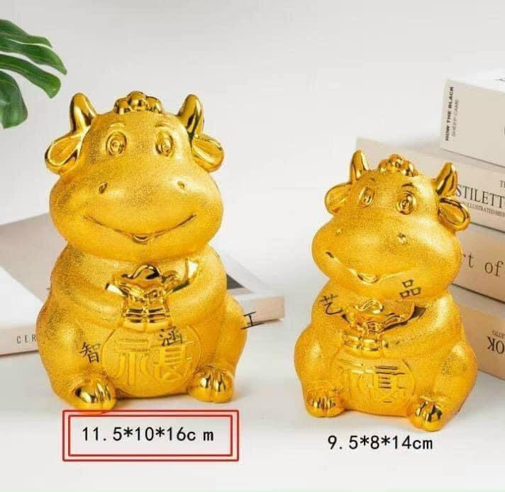 Trâu Vàng Tiết Kiệm Trưng Tết.