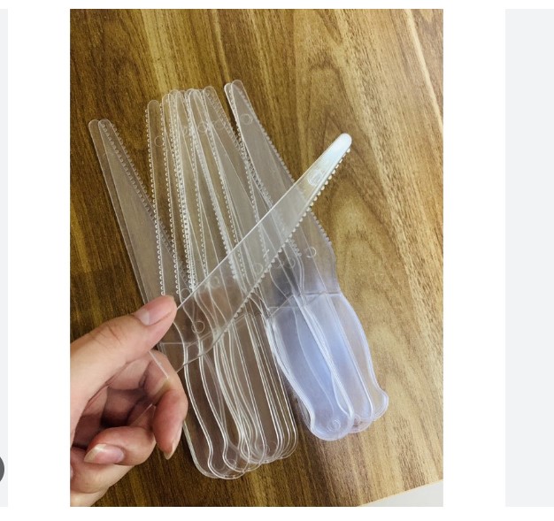 Dao nhựa trong cắt bánh kem ( set 10 cái )
