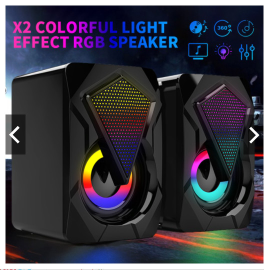 Loa vi tính mini Loyfun I80 có led 7 màu
