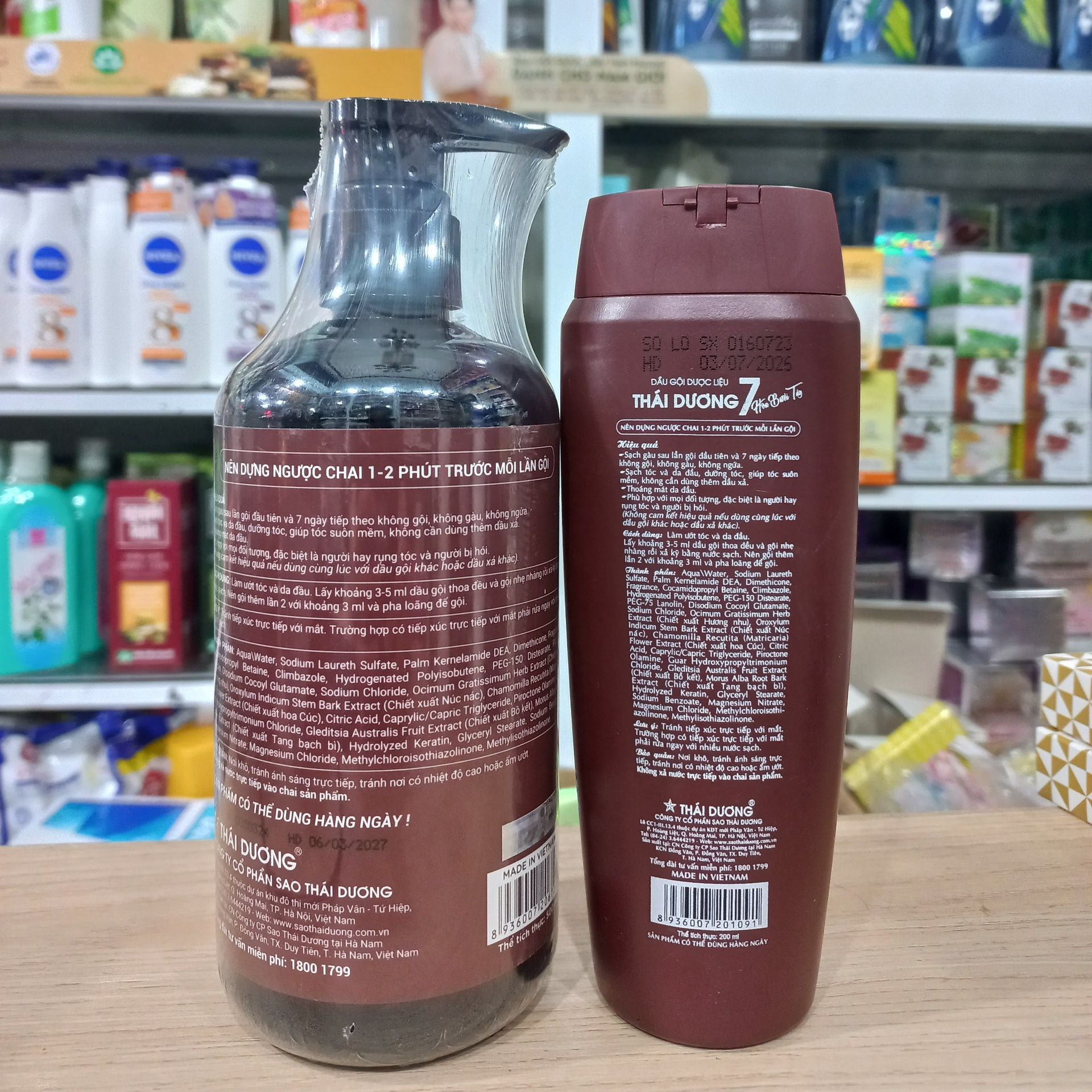 [HCM]Dầu gội thảo dược thái dương 7 - hoa bưởi tây