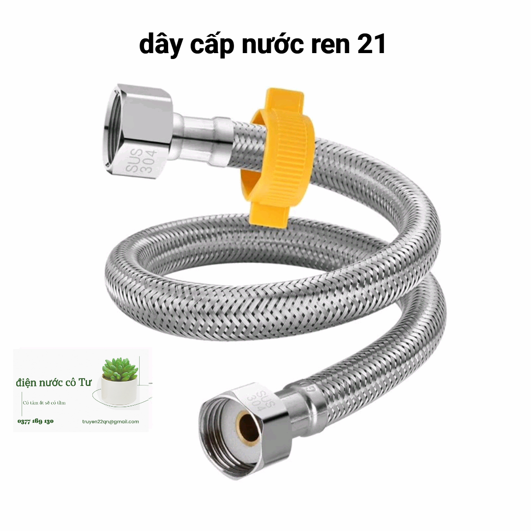 Dây cấp nước INOX cho vòi lavabo, vòi rửa chén, bồn cầu