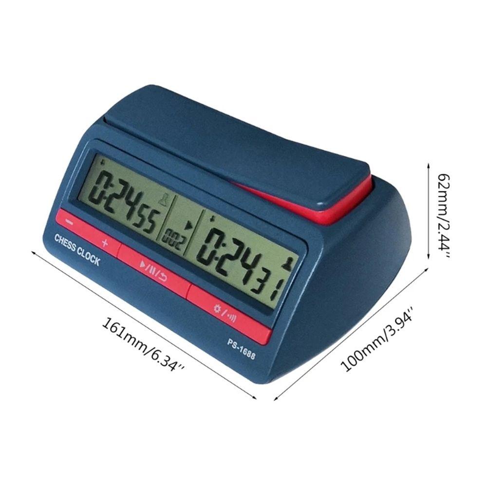 DARNELL Durable Game Clock Chess Competition Digital Timer Chess Clock International Checkers Advanced Count Up Down Board Game Playing Board Game Accessory Chess Games Tools Game Timer