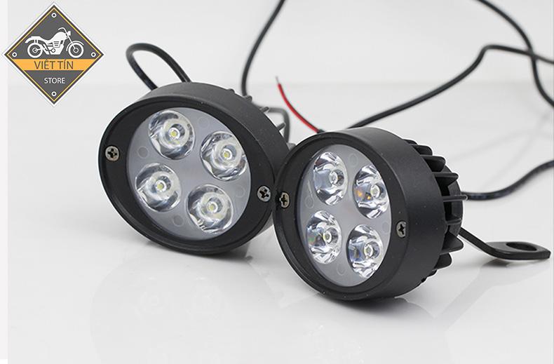 Đèn Trợ Sáng Gắn Gương Xe Máy core 2 C4 A1 (1 chiếc) - Kmart