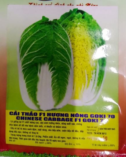 Hạt Cải Thảo F1 Goki 70 - Gói 1 Gram